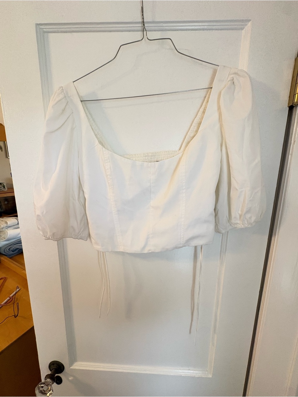 Abercrombie linen crop top